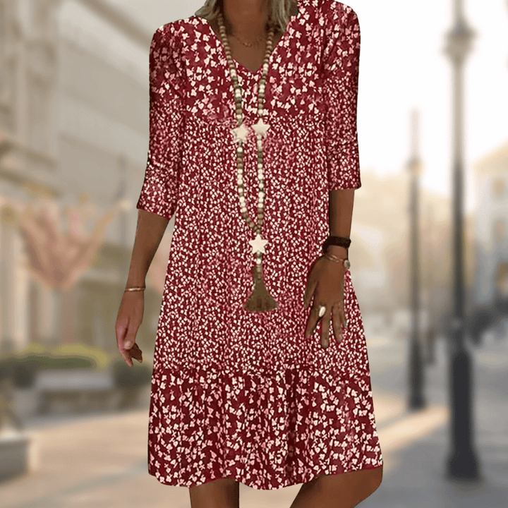 Jessica™ | Floral Print Midi Dress