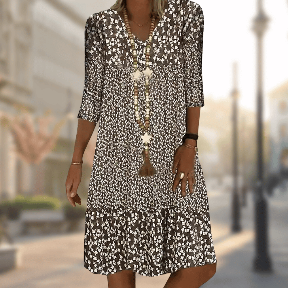 Jessica™ | Floral Print Midi Dress