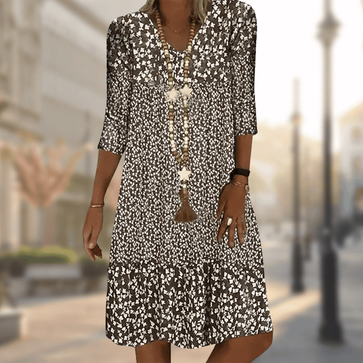 Jessica™ | Floral Print Midi Dress