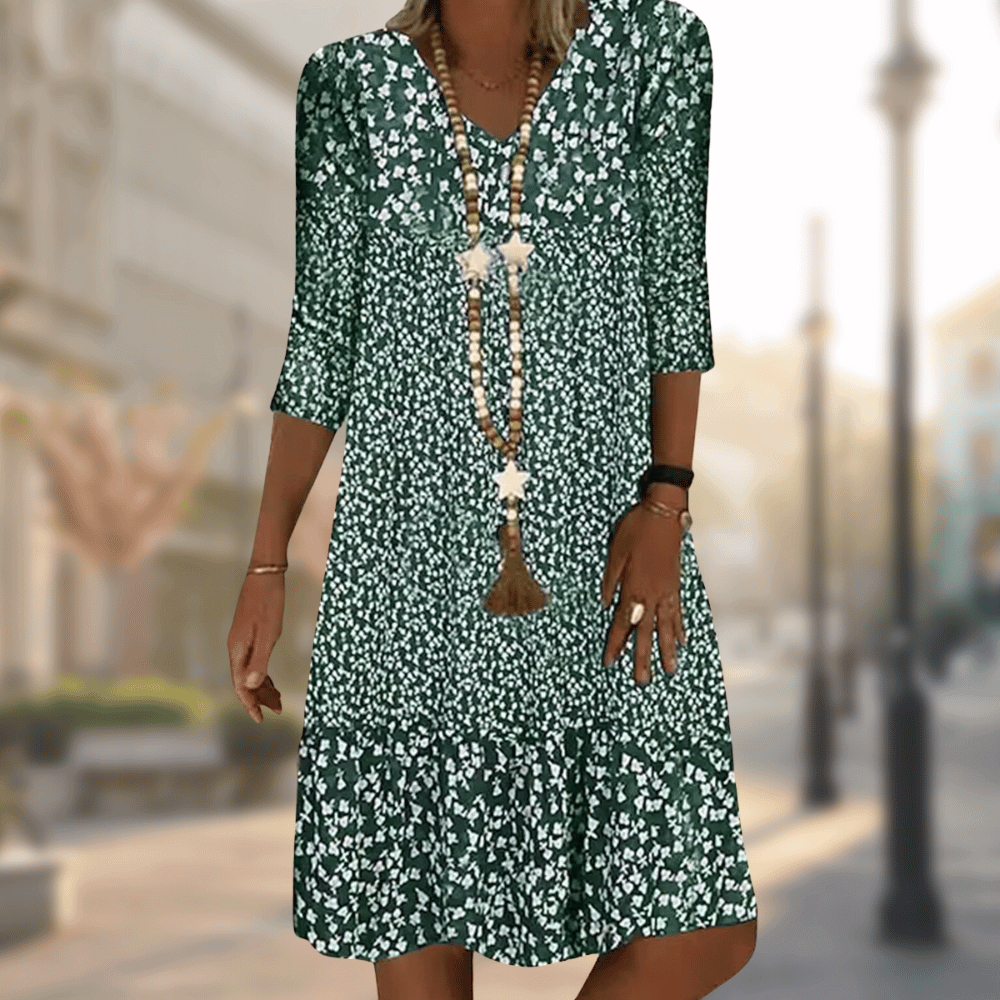 Jessica™ | Floral Print Midi Dress