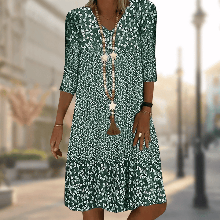 Jessica™ | Floral Print Midi Dress