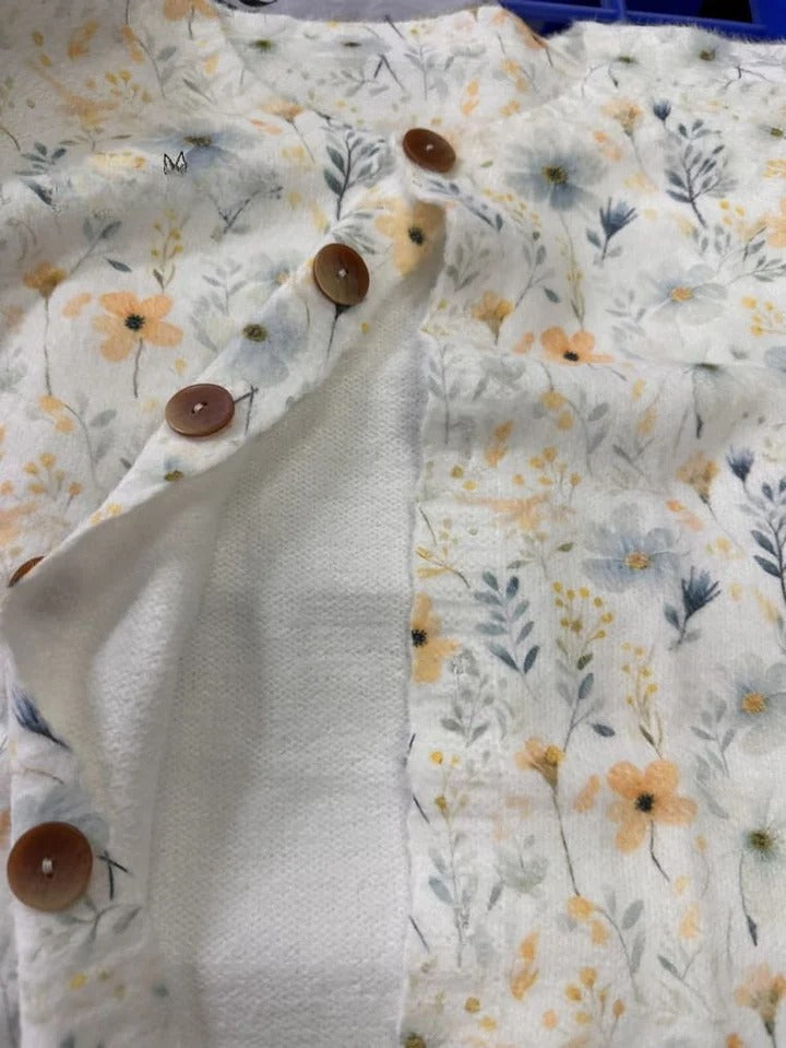 Bristal™ | Cozy Meadows Floral Buttoned Cardigan
