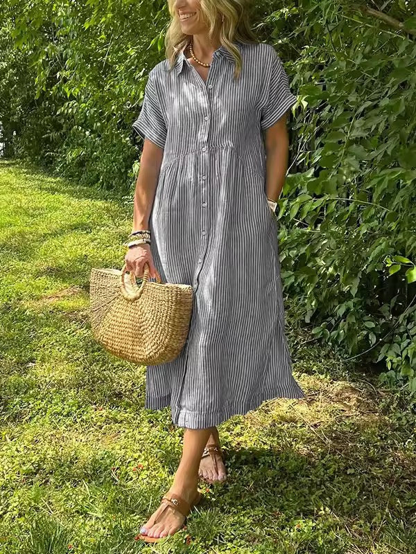 Alysa™ | Buttoned Maxi Dress