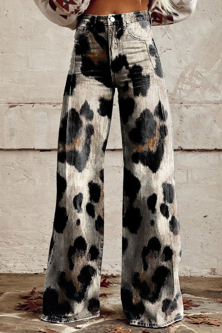 Maren™ | Bold Leopard Print Jeans