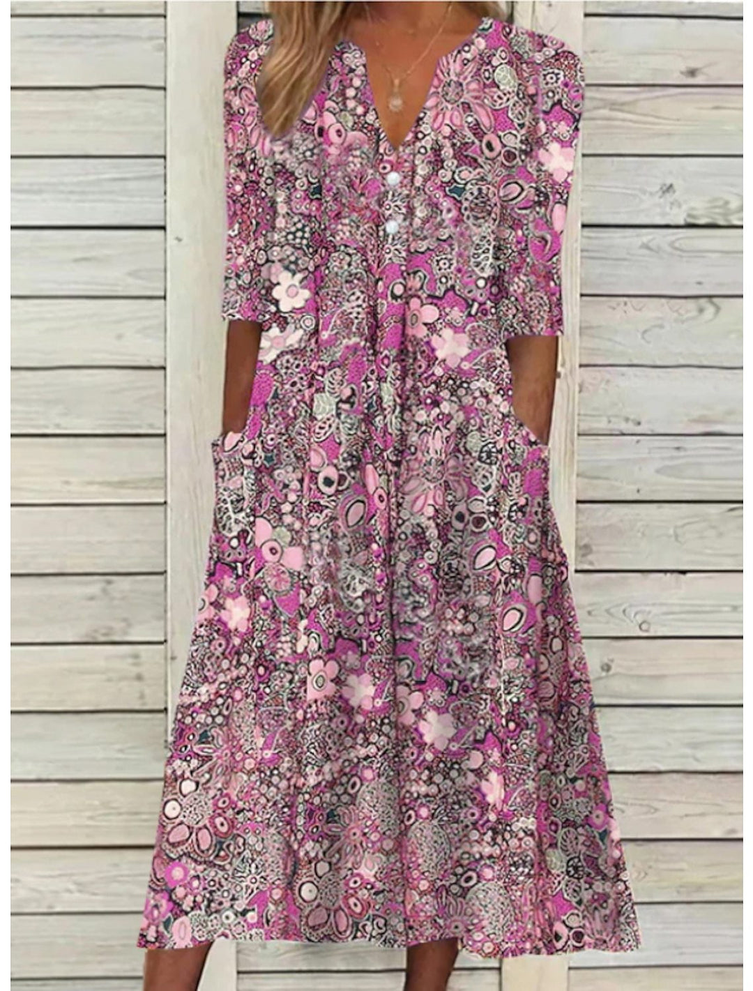 Valerie™ | Elegant Summer Dress with Belly Cover