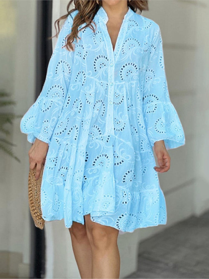 Coraline™ | Embroidered Tiered Mini Dress