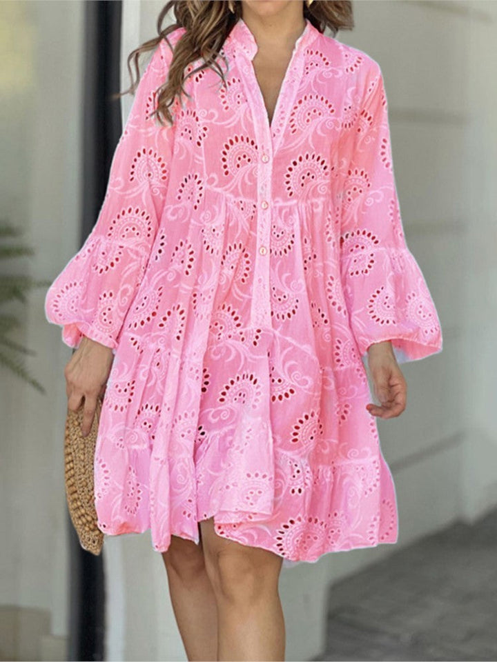 Coraline™ | Embroidered Tiered Mini Dress