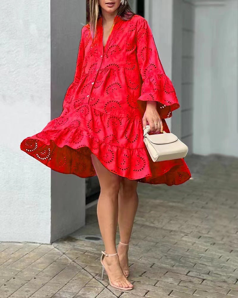 Coraline™ | Embroidered Tiered Mini Dress