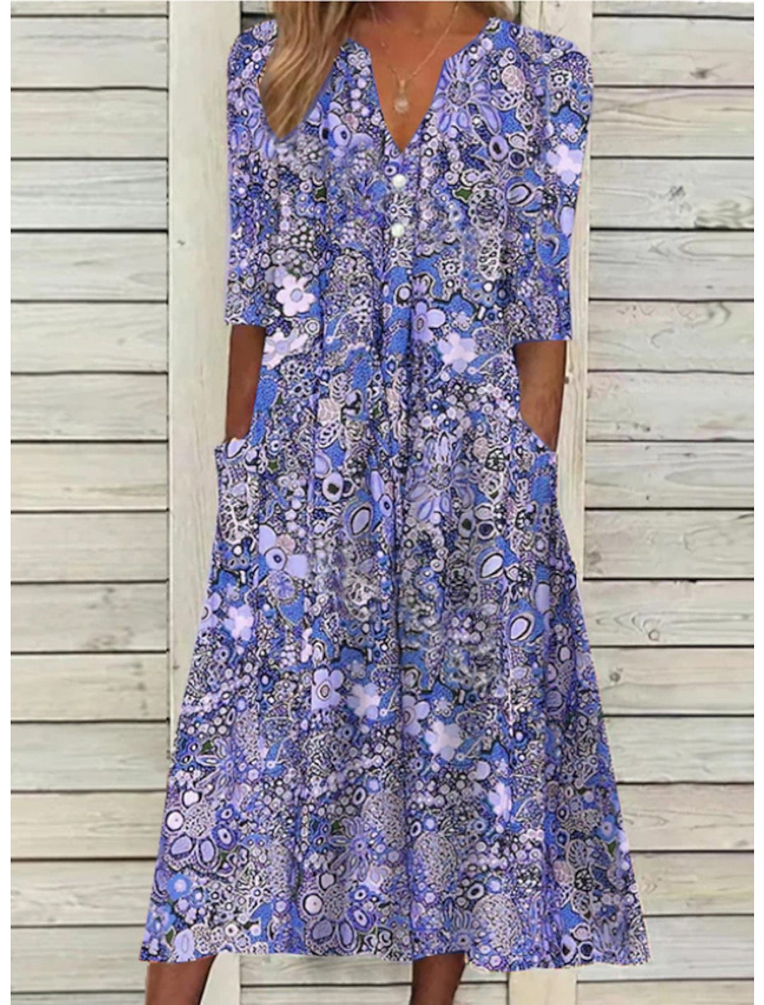 Valerie™ | Elegant Summer Dress with Belly Cover