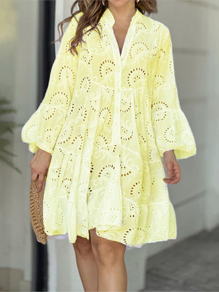 Coraline™ | Embroidered Tiered Mini Dress