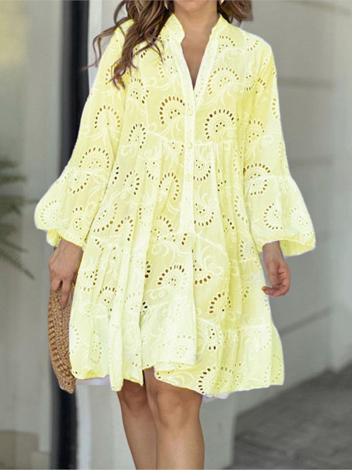 Coraline™ | Embroidered Tiered Mini Dress