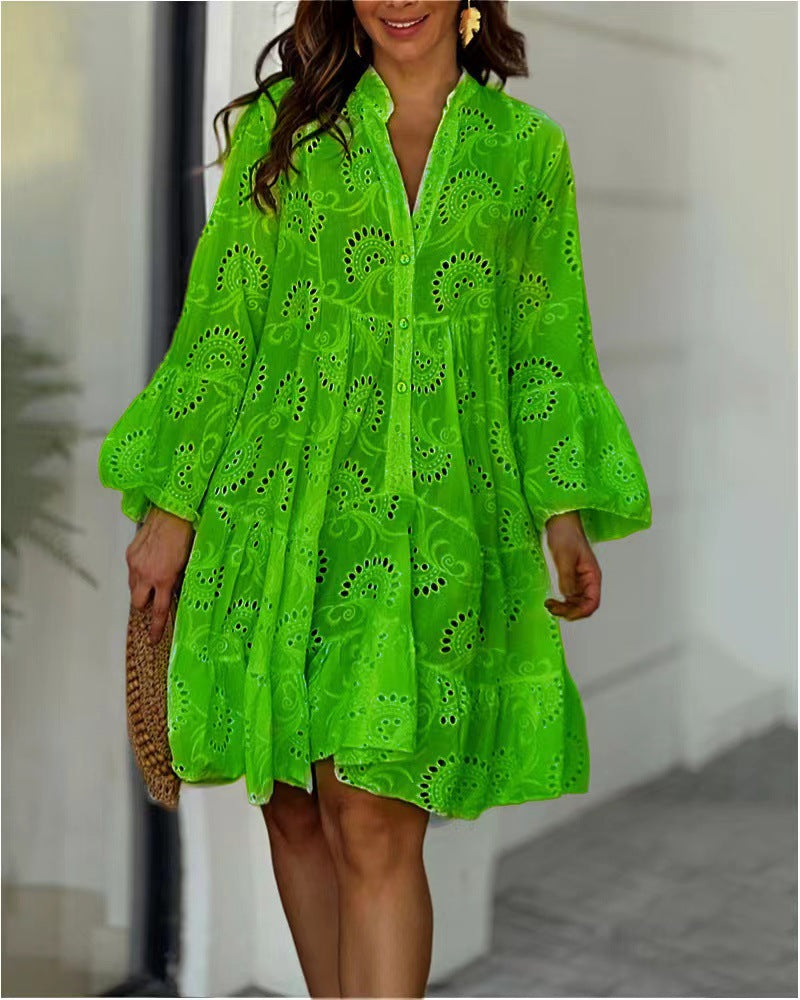 Coraline™ | Embroidered Tiered Mini Dress