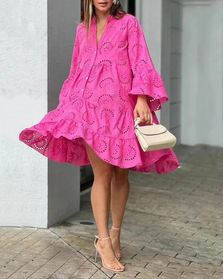 Coraline™ | Embroidered Tiered Mini Dress