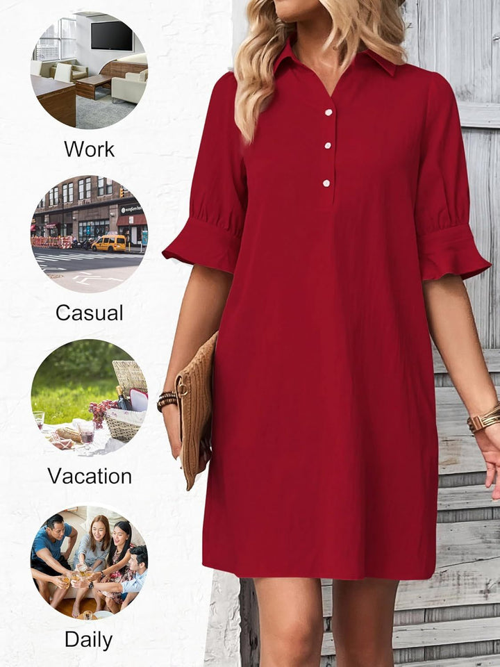 Camilla™ | Elegant Ruffle Dress