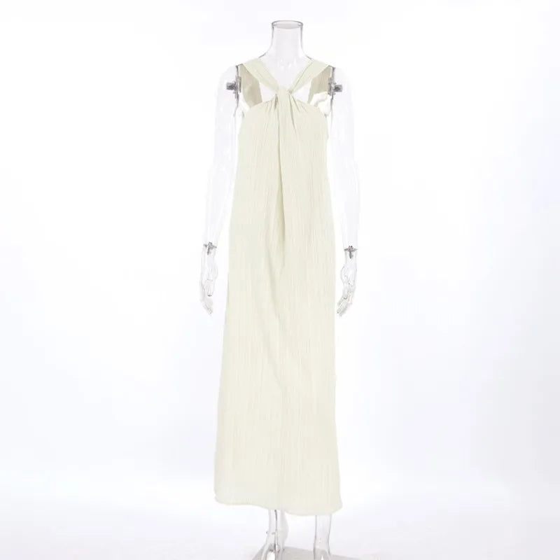 Annie™ | Halter Neck Long Dress