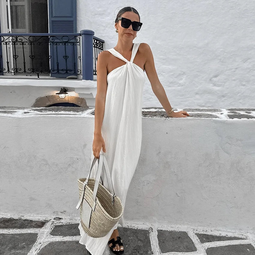 Annie™ | Halter Neck Long Dress