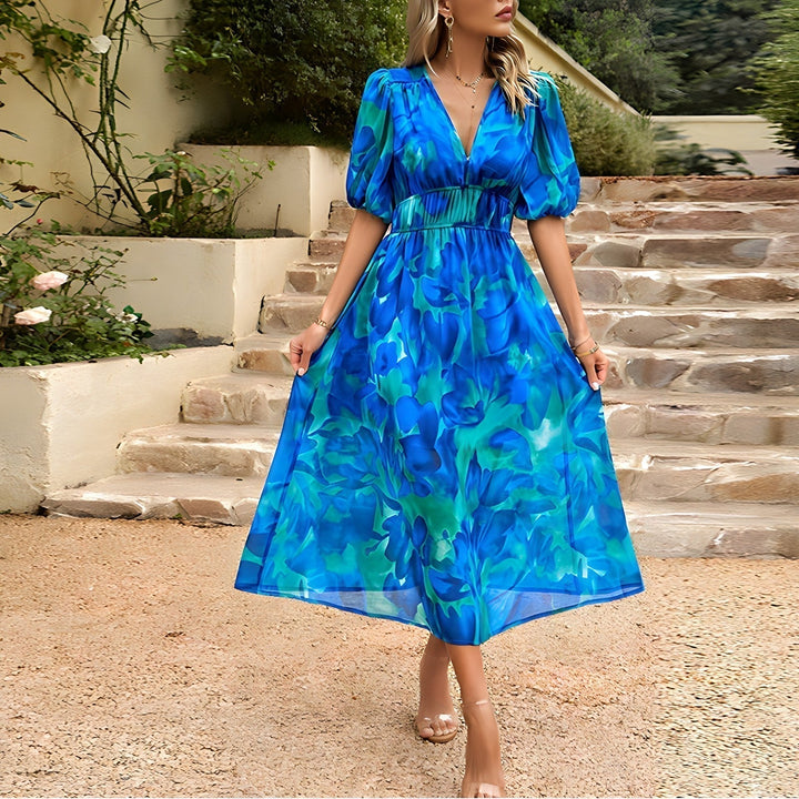 Keira™ | Elegant V-Neck Dress