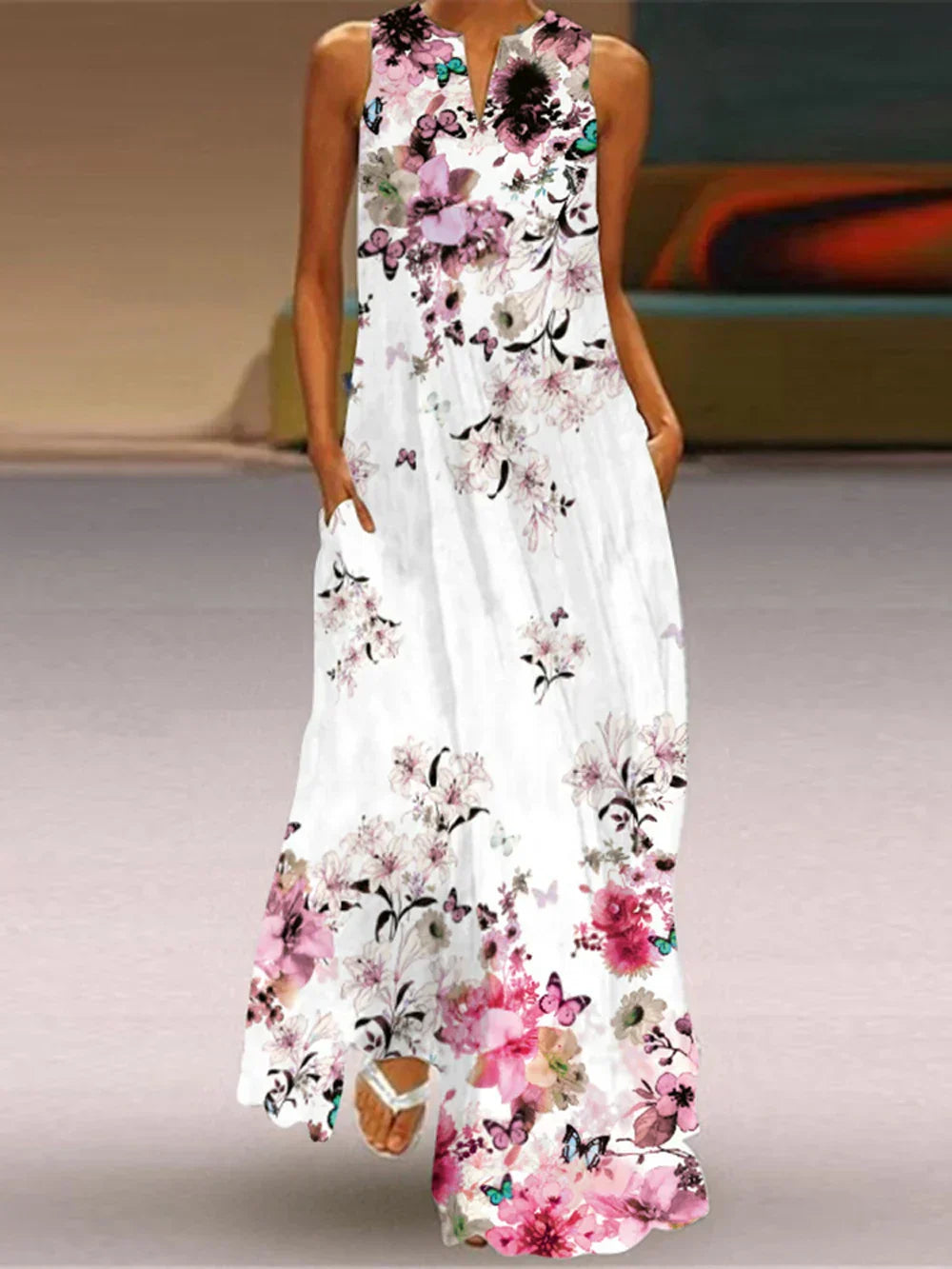 Aurelia™ | Butterfly Bloom A-Line Dress