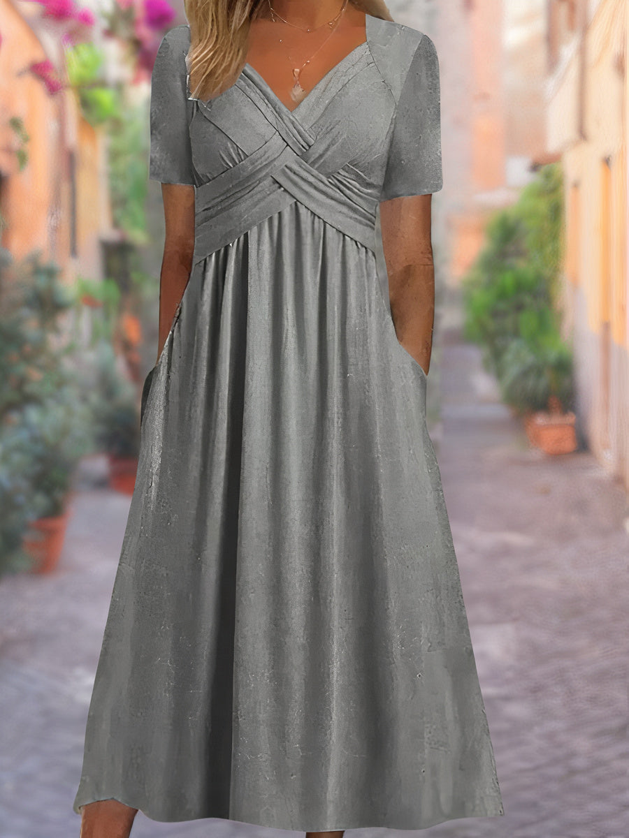 Ivy™ | Comfortable V-Neck Dress