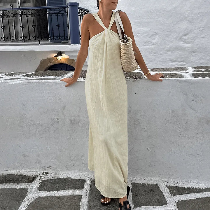 Annie™ | Halter Neck Long Dress