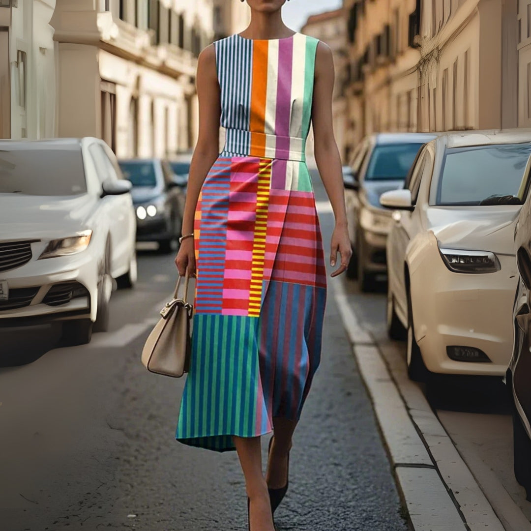 Celine™ | Printed Sleeveless Dress