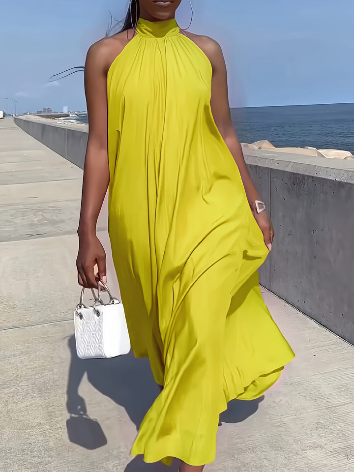 Ellen™ | Halter Neck Maxi Dress