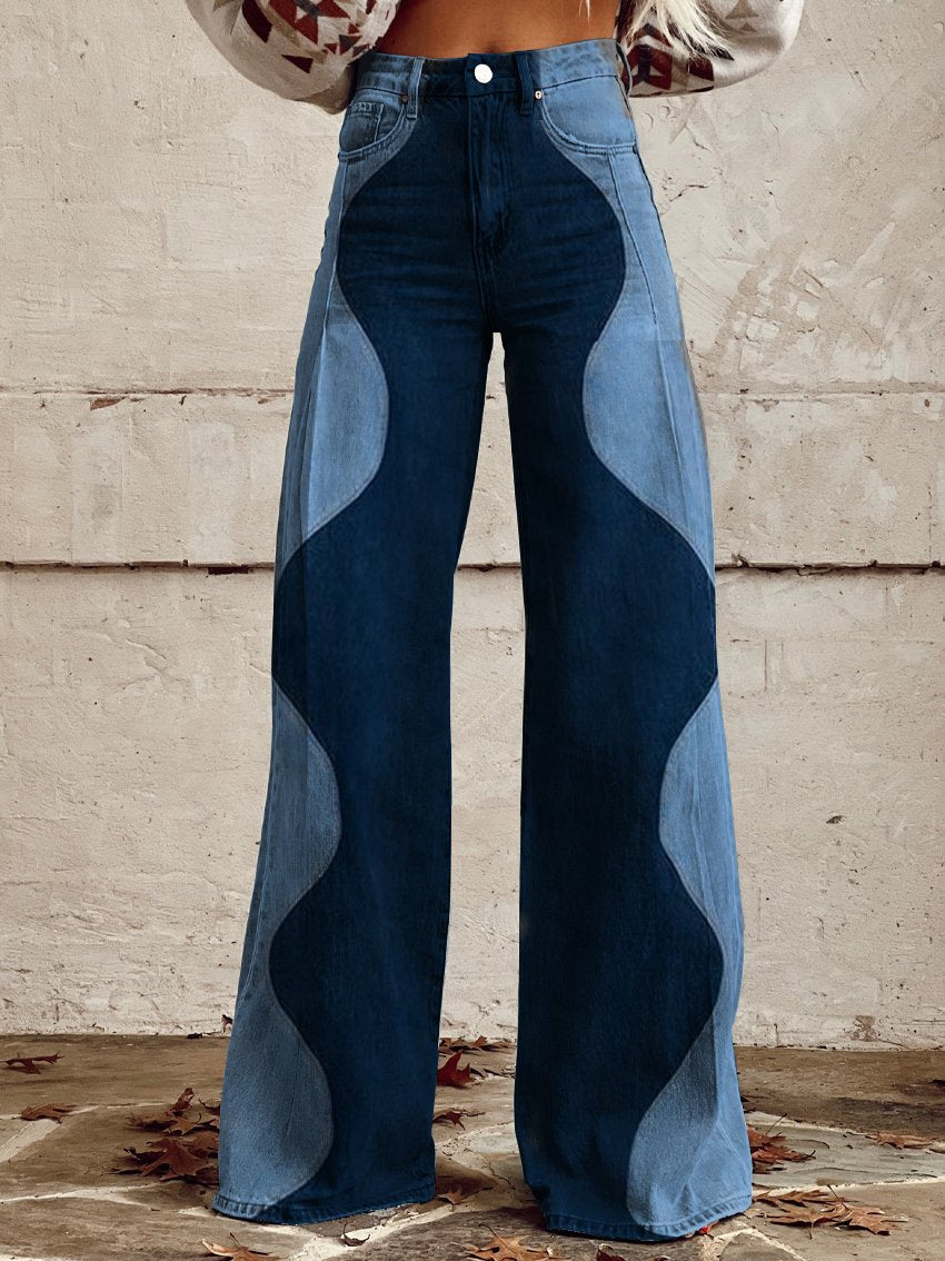 Willow™ | Retro Color-Block Jeans