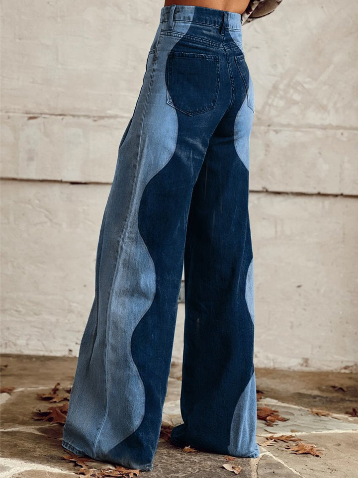 Willow™ | Retro Color-Block Jeans