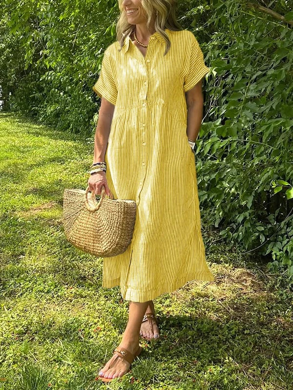 Alysa™ | Buttoned Maxi Dress