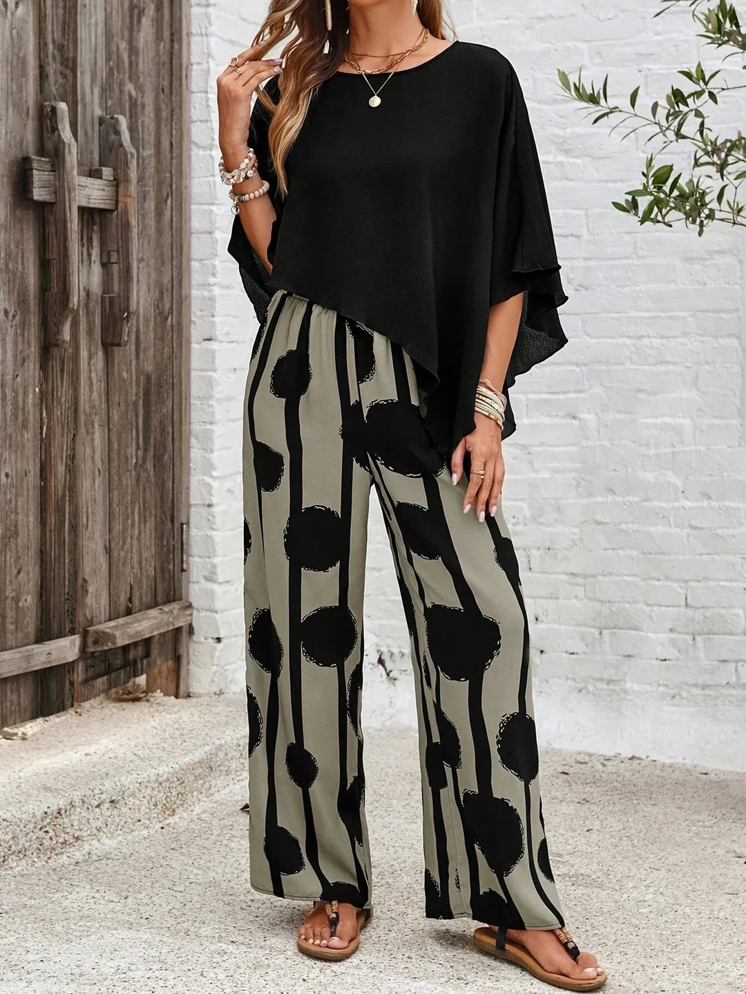 Lauren™ | Comfortable Elastic Waist Two-Piece Set