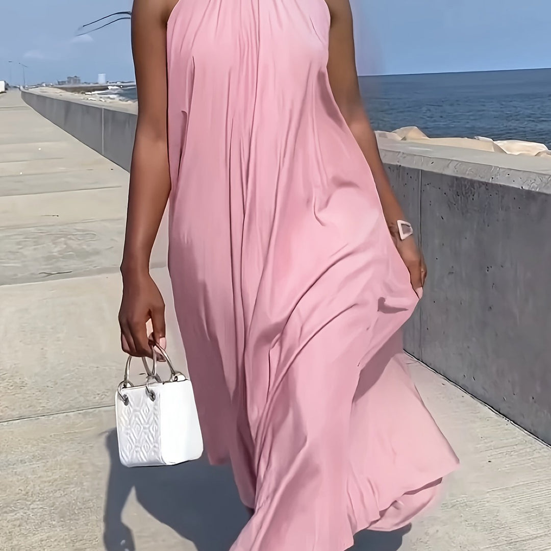 Ellen™ | Halter Neck Maxi Dress