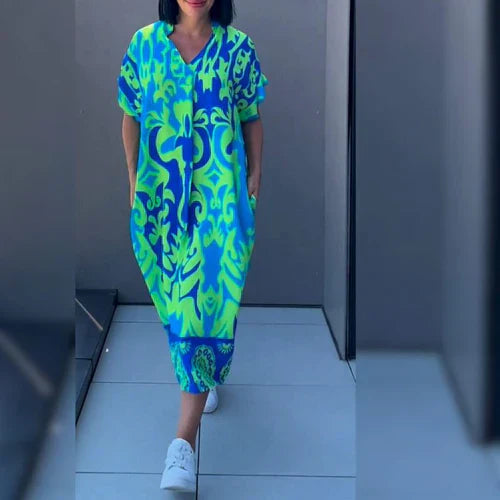 Hannah™ | Elegant Printed Dress