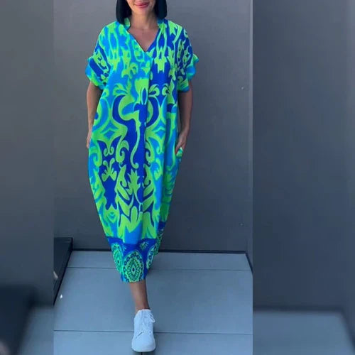 Hannah™ | Elegant Printed Dress