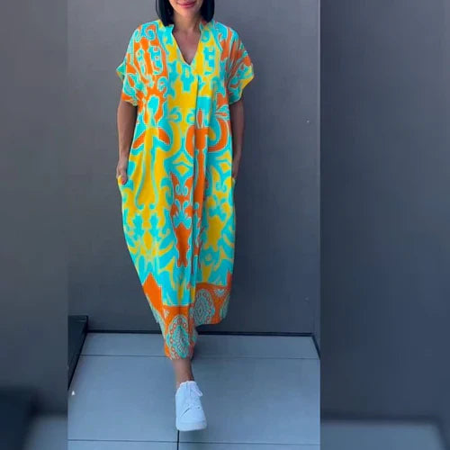 Hannah™ | Elegant Printed Dress