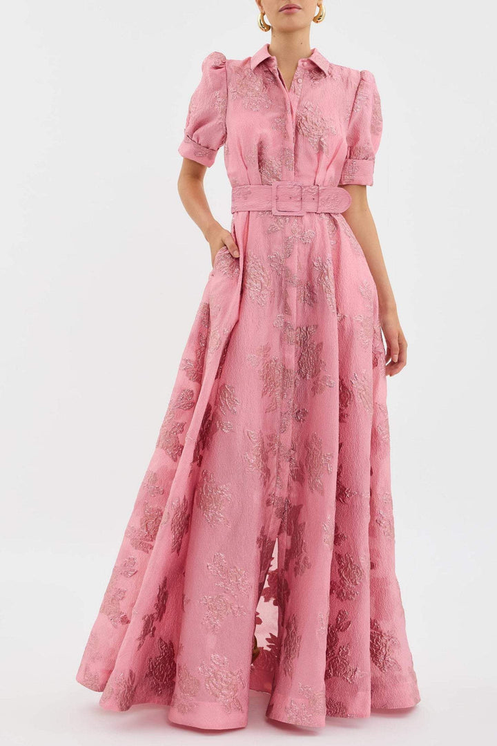 Katie™ | Maxi Dress with Puff Sleeves