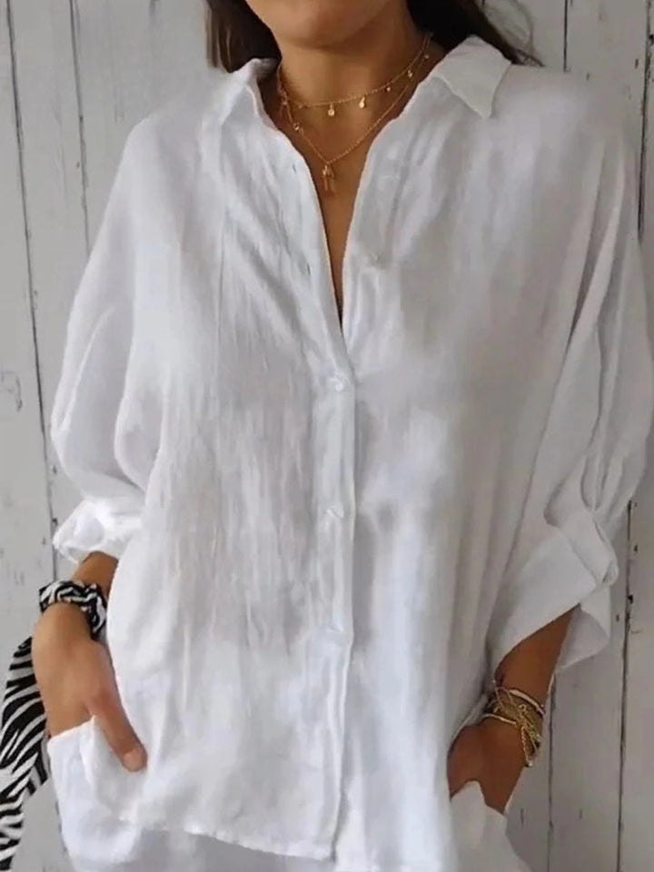 Aeloria™ | Lace-Up Loose Shirt