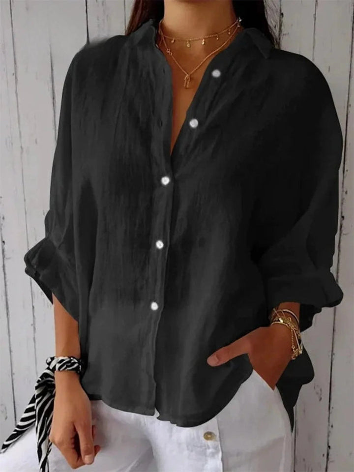 Aeloria™ | Lace-Up Loose Shirt
