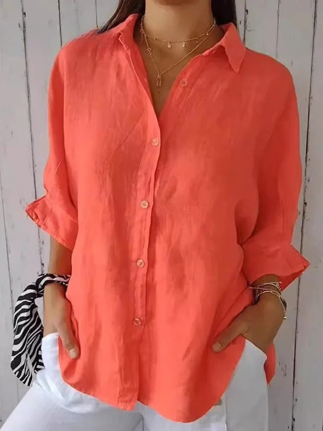 Aeloria™ | Lace-Up Loose Shirt