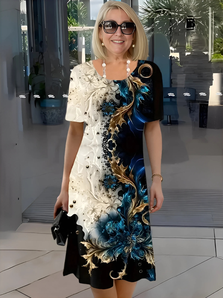 Pauline™ | Relaxed Floral Midi Dress