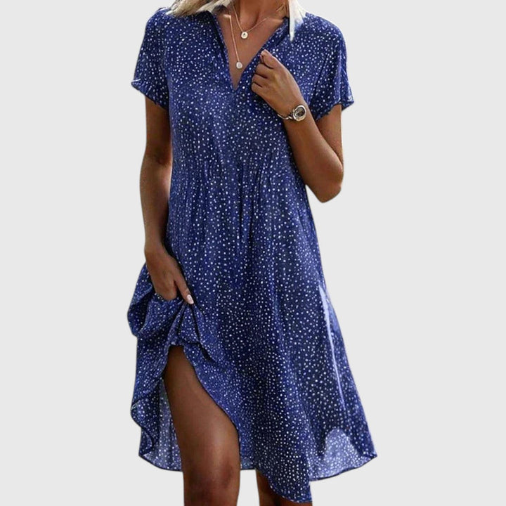 Meghan™ | Short Sleeve Midi Dress