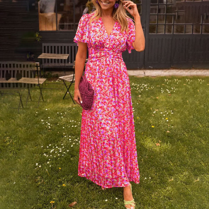 Ariella™ | Classic V-Neck Dress