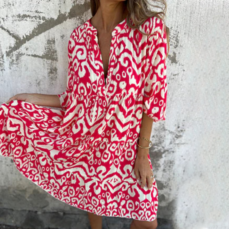 Aya™ | Chic Printed Dress