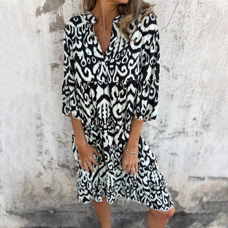 Aya™ | Chic Printed Dress