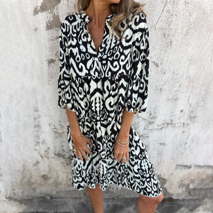 Aya™ | Chic Printed Dress